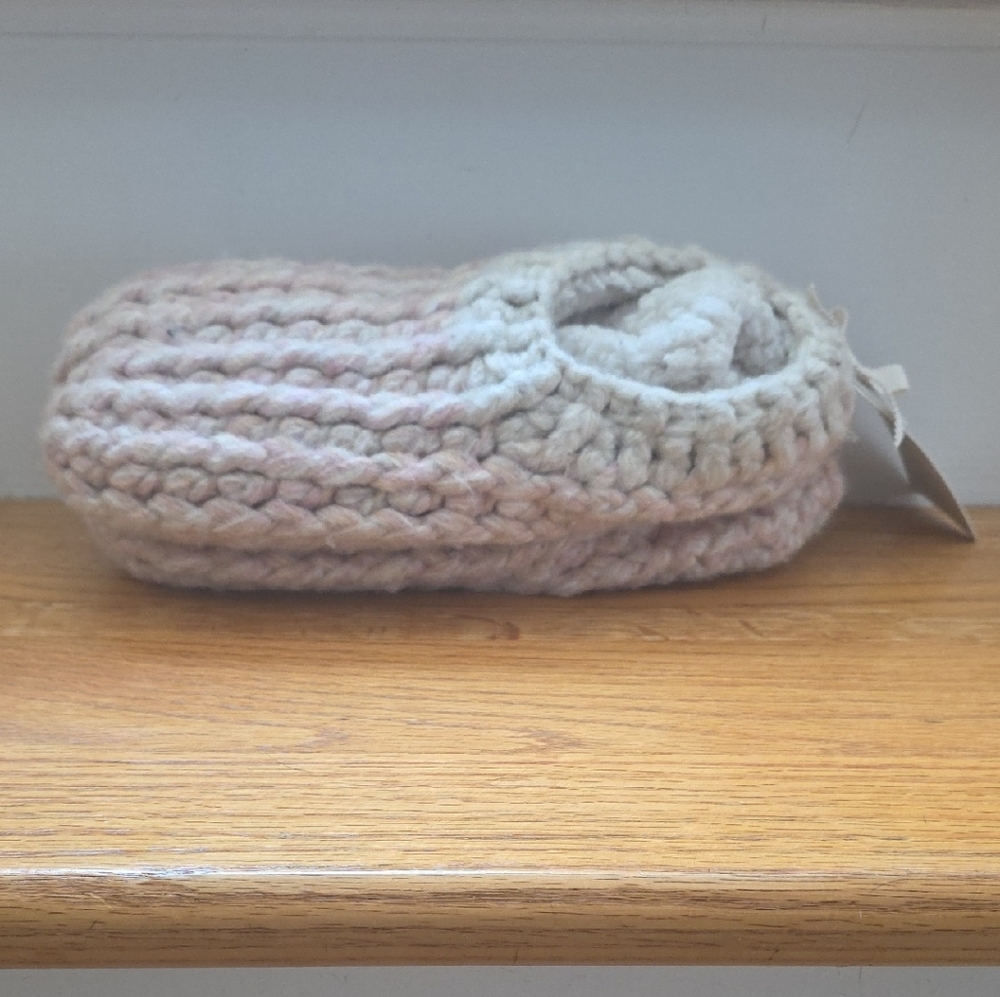 Pink Blush Knit House Slippers
